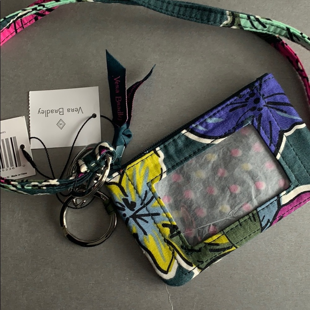 Vera Bradley lanyard and zip ID case